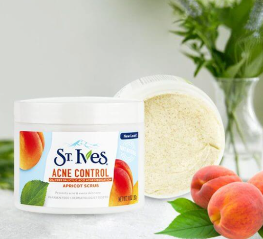 Tẩy da chết chữa viêm lỗ chân lông - St. Ives Apricot Body Scrub
